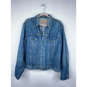 Vintage Levi's Type 3 Trucker Jacket 70505 Denim Jacket 70s 80s Size Large 42